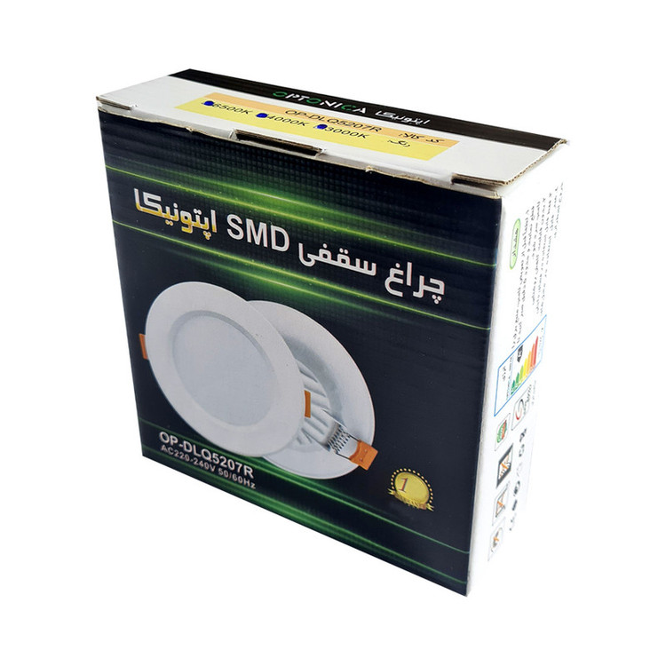 پنل ال ای دی 7 وات اپتونیکا مدل سه حالته
